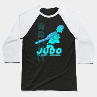 Judo Seoi Nage Flight School Baseball T-Shirt